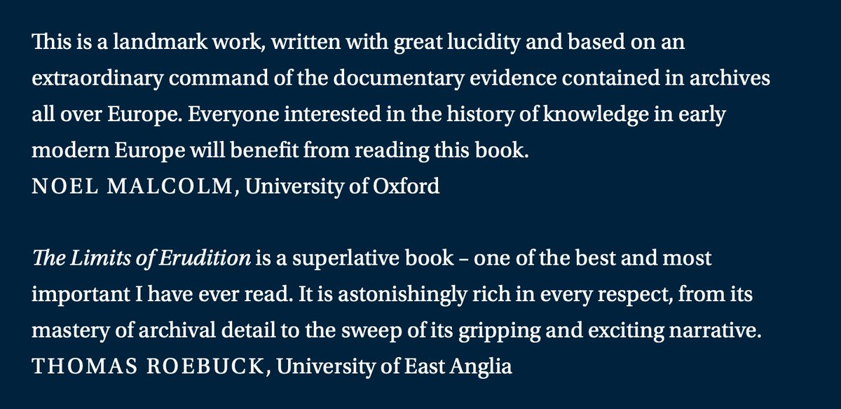 My book has its cover! And some very generous blurbs from Noel Malcolm and Thomas Roebuck. Feeling very grateful (and a little abashed).