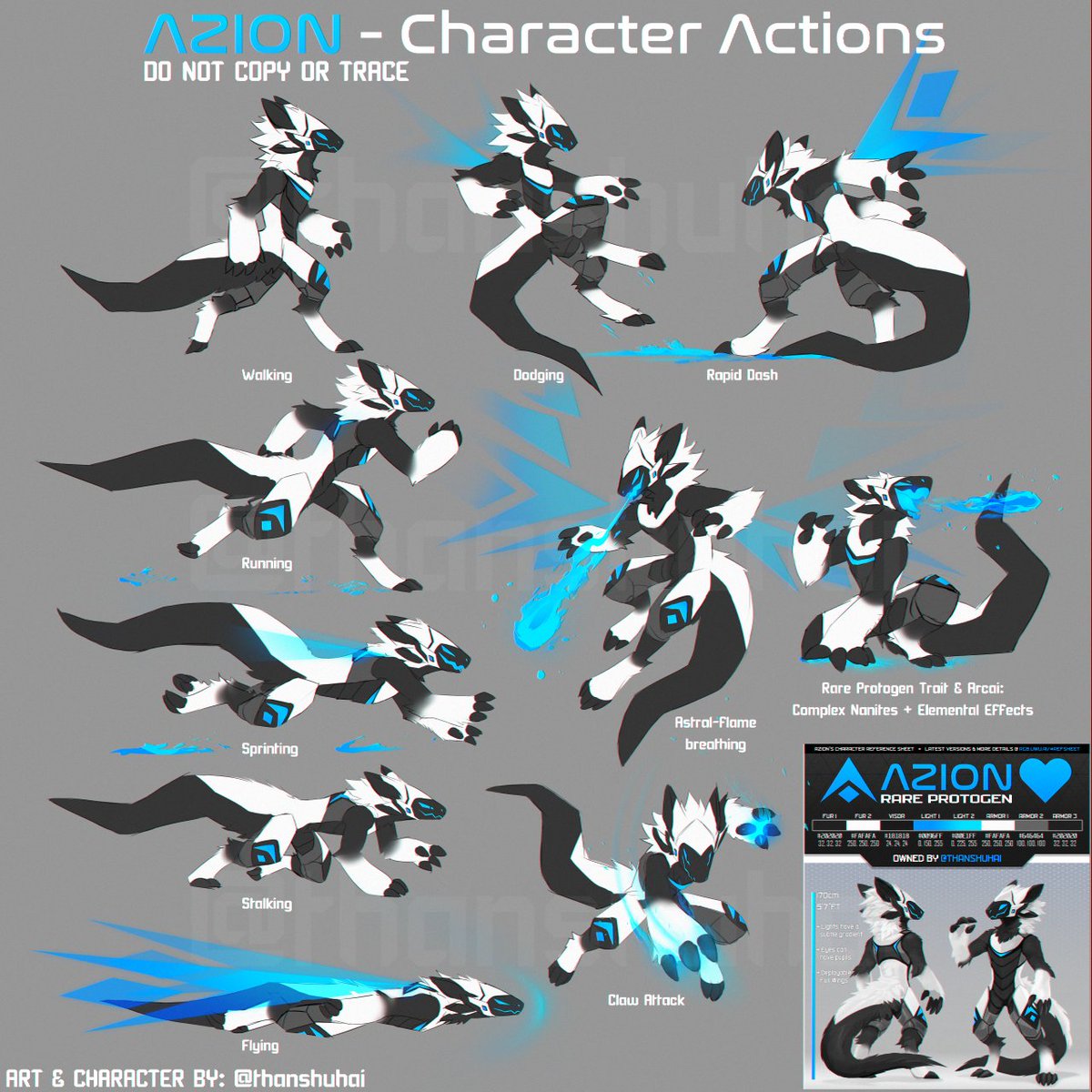AZION - Character actions study
#protogen