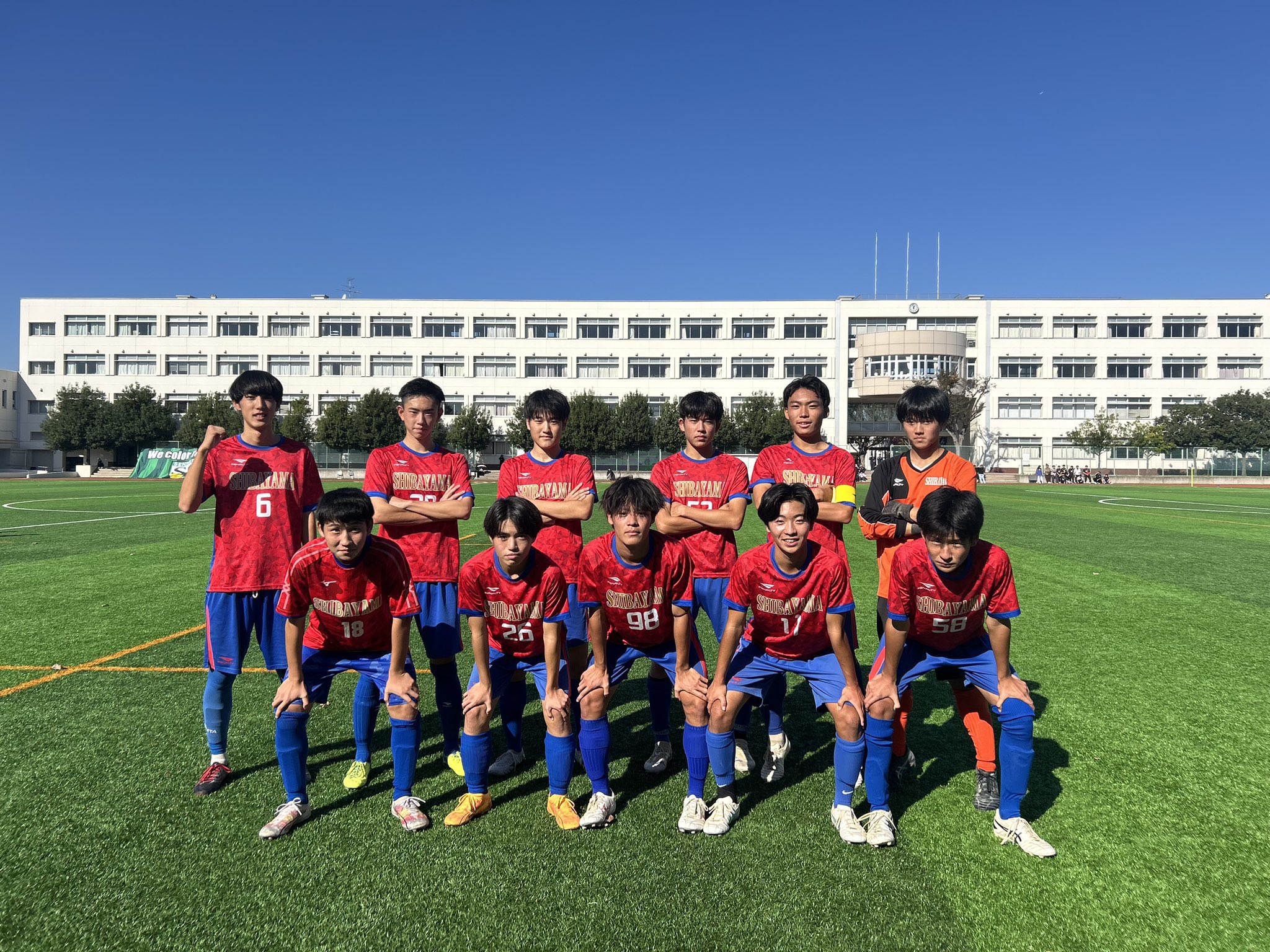 船橋市立芝山高校　サッカー部　公式戦ユニフォーム　M 支給品　上下セット 船橋市立芝山高校 サッカー部 公式戦ユニフォーム M 支給品 上下