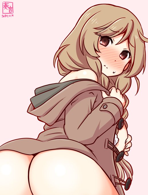 「あっ…!提督… はい、峯雲、いつでも抜錨出来ます。 もっ、もちろん…///」#艦これ版真剣お絵描き60分一本勝負_20241104#峯雲 