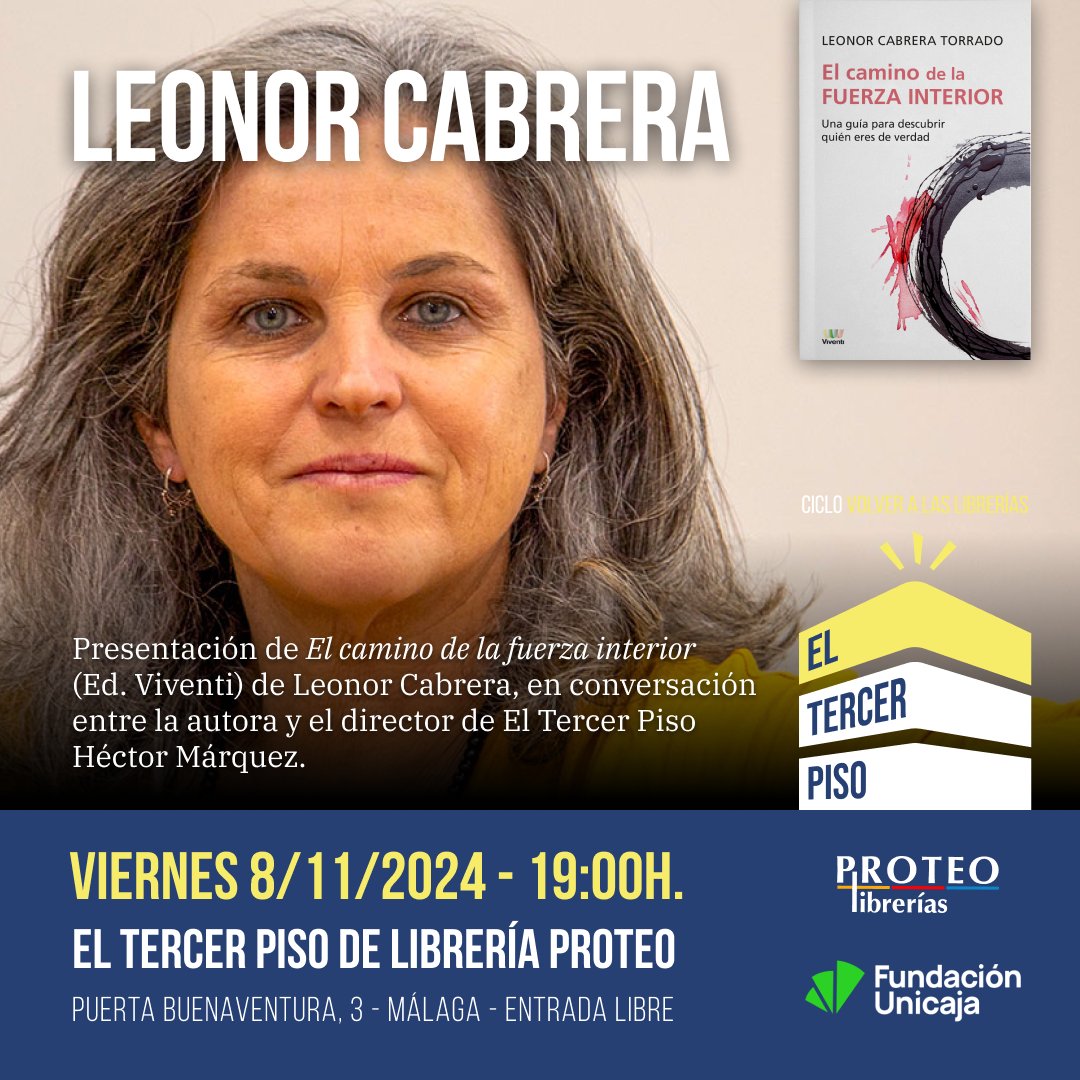 Pezdoblado's tweet photo. @Leonor_Cabrera, periodista que fue atleta de élite, terapeuta y coach presenta su primer libro el próximo viernes 8 de noviembre 19 h. en #eltercerpisoproteo de @LibreriaProteo: "El camino de la fuerza interior" guía psicológica y espiritual de reconexión y autodescubrimiento. https://t.co/M1tJlMdJ0k