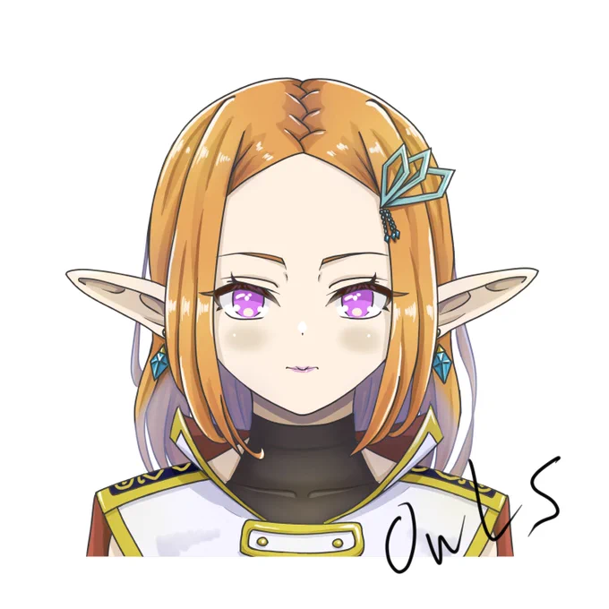 私のオリジナルのエルフキャラですが、なかなか描くキッカケやタイミングが無いので自身も忘れそうになりました。なので久しぶりに描きました。#イラスト #みんなで楽しむtwitter展覧会 
