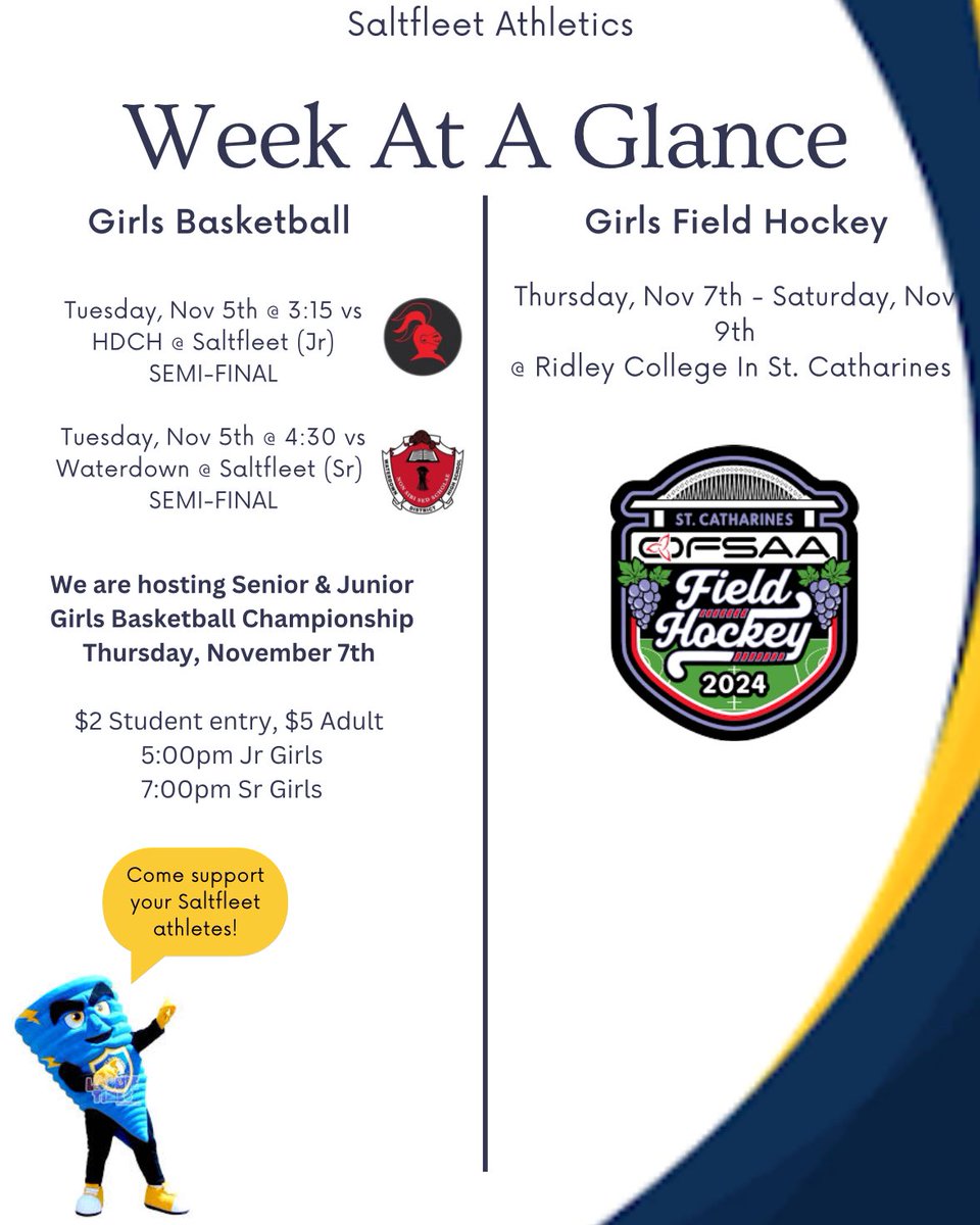 Come out and support Saltfleet Athletes!!