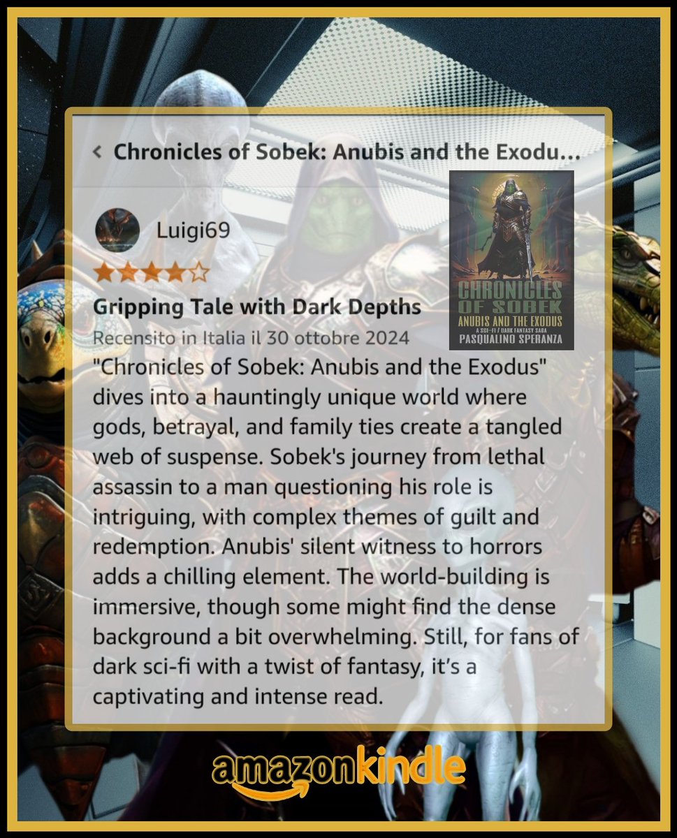 Thanks 😁 to Luigi69 all the way from Italy 🇮🇹  for your purchase and review.

amazon.com/dp/B0CN56F1YL

#books #book #bookstagram #booklover #bookreview #bookrecommendations #scifi #darkfantasy #alien #aliens