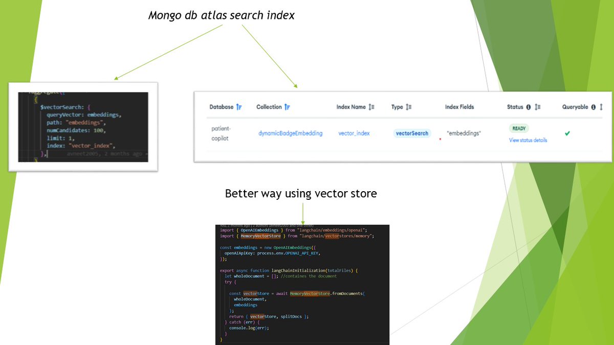 ReactRover's tweet image. 💡 Build Your Own Vector Search with LangChain!
1️⃣ Generate embeddings for your data using LangChain.
2️⃣ Store these embeddings in MongoDB.
3️⃣ Query directly with the embeddings, just like a vector database!

Saves upto $60/month! 💸
#VectorSearch #LangChain #MongoDB #CostSaving