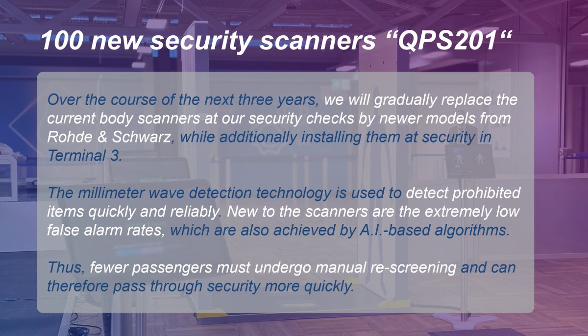 Frankfurt Airport (@airport_fra) on Twitter photo 100 new security scanners āQPS201ā by <a href="/RohdeSchwarz/">Rohde & Schwarz</a>
#GatewayToTheWorld #frankfurtairport #ganzFRAdran #frankfurt #aviation #airport #avgeek #aviationlovers #instagramaviation #artificialintelligence #securitycheck #bodyscanner 100 new security scanners āQPS201ā by <a href="/RohdeSchwarz/">Rohde & Schwarz</a>
#GatewayToTheWorld #frankfurtairport #ganzFRAdran #frankfurt #aviation #airport #avgeek #aviationlovers #instagramaviation #artificialintelligence #securitycheck #bodyscanner