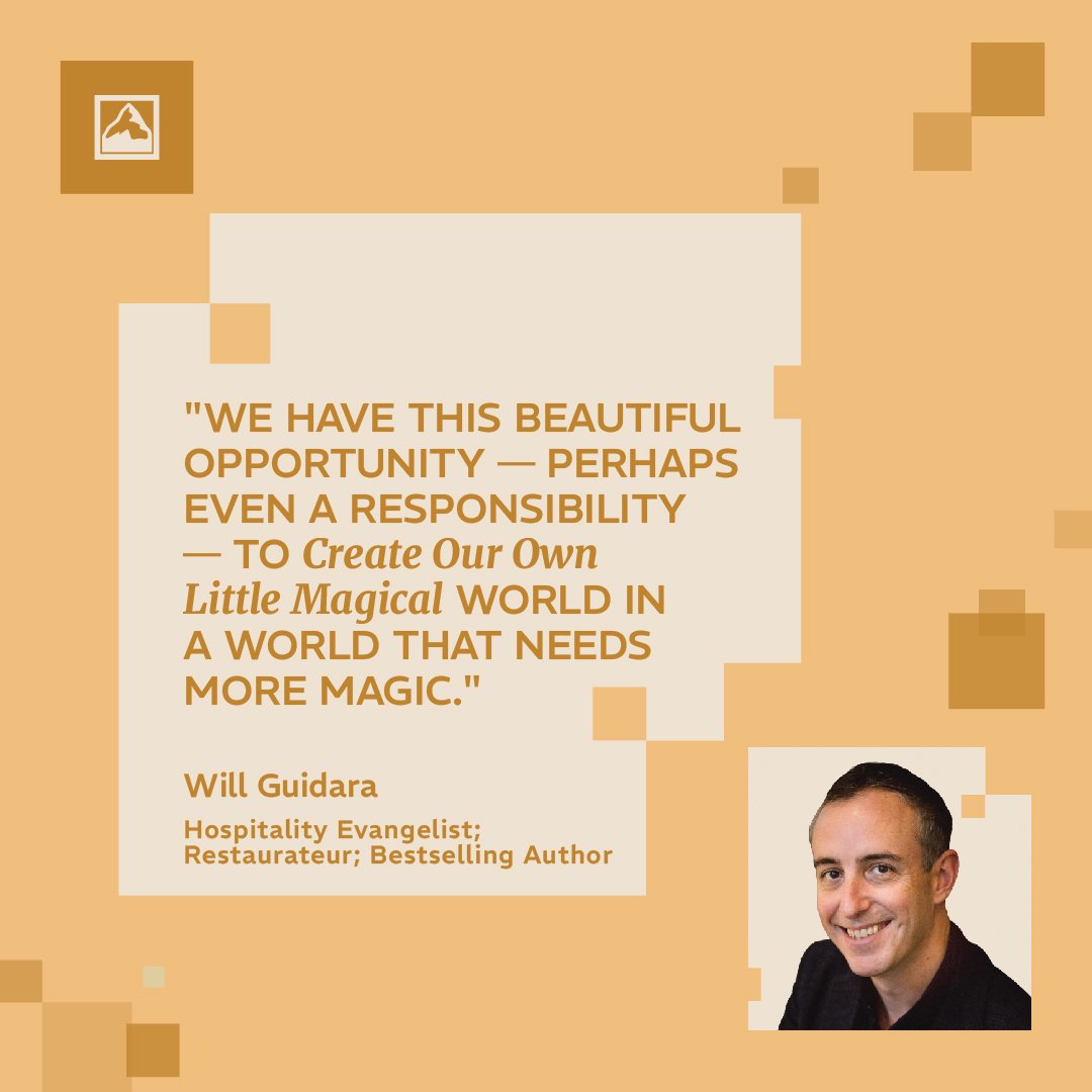 "We have this beautiful opportunity - perhaps even a responsibility - to create our own little magical world in a world that needs more magic." - Will Guidara

Register for #GLS24, Sat 16 Nov 09:00 - 17:00, Kingston University: ow.ly/4eyp50TZ3Mw

#GLNUKI #DesignYourTomorrow