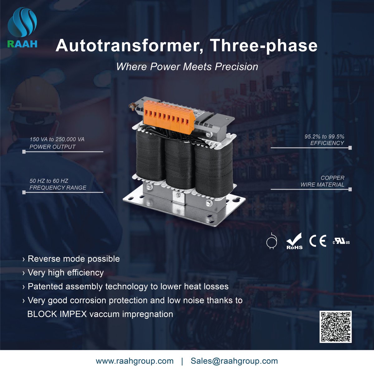 RAAHgroupteltd's tweet image. ⚡️Autotransformers are the efficient and ideal solution for minor voltage adjustments. Autotransformers feature lower losses compared with isolating transformers with the same power rating.⚡projects.raahgroup.com/electrical/con…  #Powercontroller #Transformers #RAAHGroup #Autotransformer