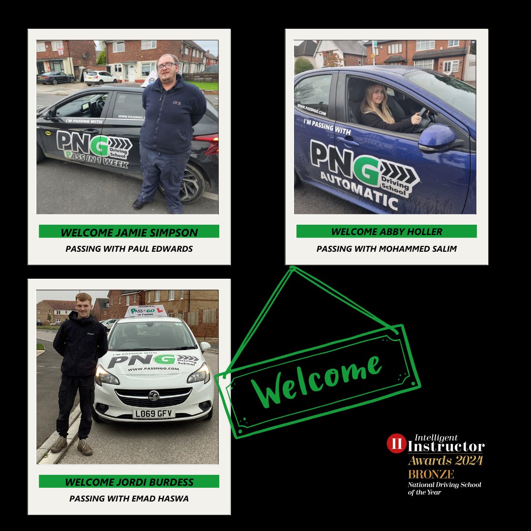 PassNGo's tweet photo. Lots of smiling faces as students have started learning to drive with PNG Driving School⚫🟢

Start your journey to independence! 🚗✨
Book your first lesson now ➡️ https://t.co/Mg0UuwqgHu

#passngo #drivingschool #learntodrive #firstlesson #drivinglessons https://t.co/7QNDMvASZV