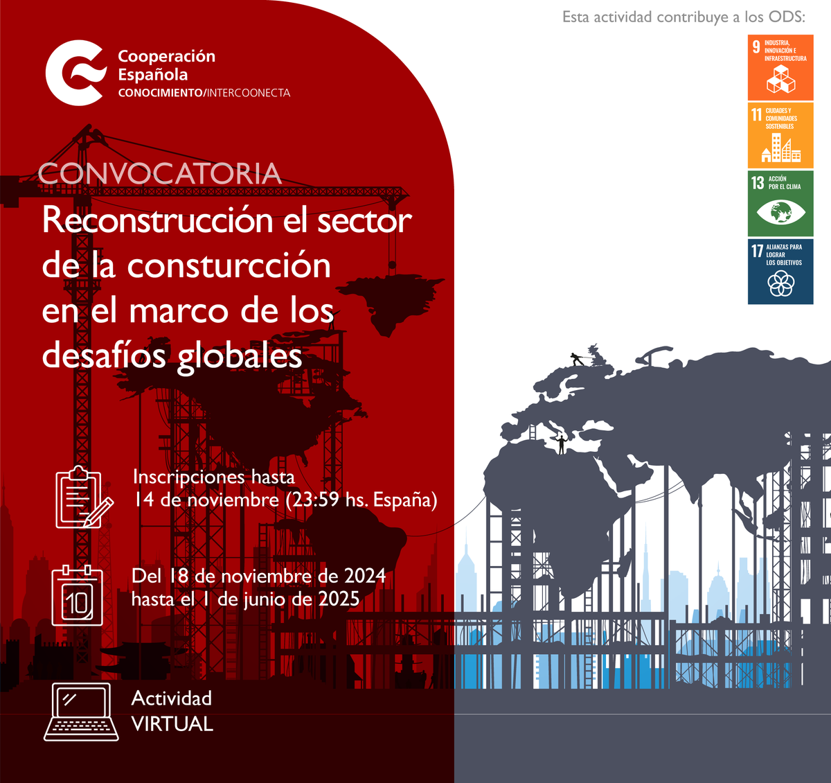 IETorroja's tweet photo. Abierto el plazo de inscripción para el Foro Virtual “Reconstruyendo el sector de la construcción en el marco de los desafíos globales”

#ietcc #divulgaCSIC

@AECID_es

https://t.co/RM7o1v5uk9 https://t.co/dd4IlbVRQ7