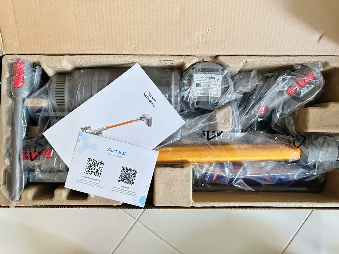 Haveagoodfun's tweet photo. Airbot Hypersonics PRO 27KPa Cordless Vacuum Cleaner เครื่องดูดฝุ่นไร้สาย

พิกัด 🧡 https://t.co/fZxR9z8Zsm

#เครื่องดูดฝุ่นไร้สาย #เครื่องดูดฝุ่น #Airbot #มาแรง https://t.co/MOLG7MSRNV