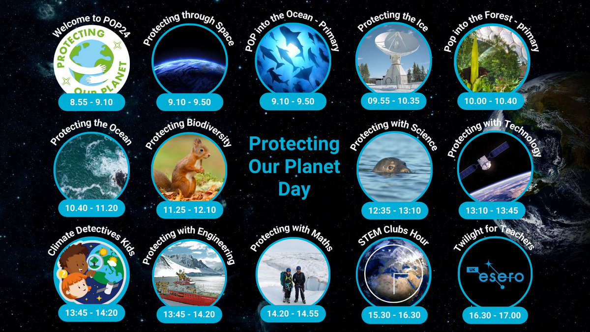 ESERO-UK (@esero_uk) on Twitter photo It's #GreenCareersWeek!
✨ During our #POP24 event on 12 Nov, meet hidden heroes working in #STEM careers!
🌏 Learn about their journeys to protecting our planet's climate
Full programme here: bit.ly/3XEEIfj
<a href="/STEMLearningUK/">STEM Learning</a> <a href="/spacegovuk/">UK Space Agency</a> <a href="/ESA__Education/">ESA Education</a> It's #GreenCareersWeek!
✨ During our #POP24 event on 12 Nov, meet hidden heroes working in #STEM careers!
🌏 Learn about their journeys to protecting our planet's climate
Full programme here: bit.ly/3XEEIfj
<a href="/STEMLearningUK/">STEM Learning</a> <a href="/spacegovuk/">UK Space Agency</a> <a href="/ESA__Education/">ESA Education</a>