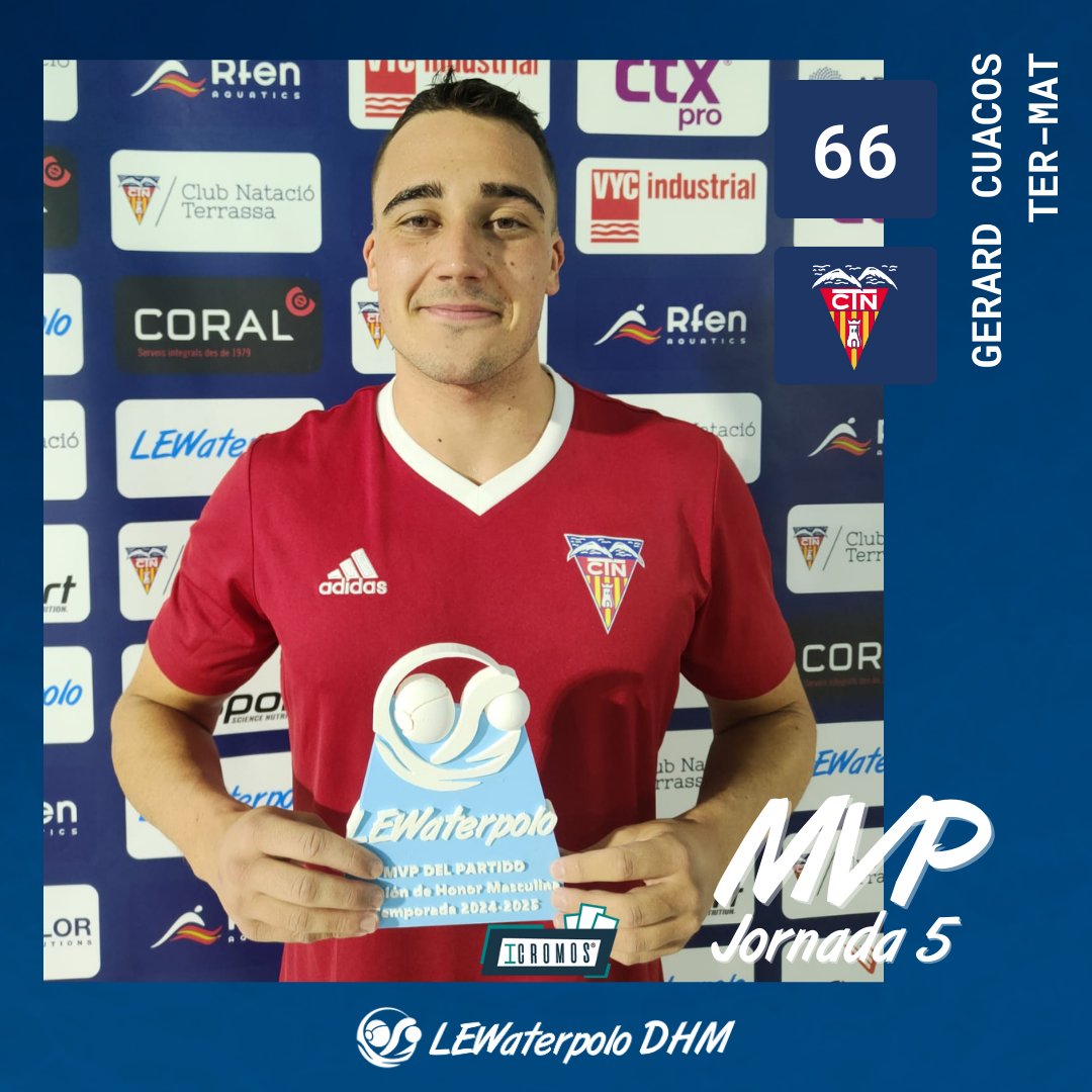 LEWaterpolo's tweet photo. 🏅𝐌𝐕𝐏𝐬 𝐈𝐂𝐑𝐎𝐌𝐎𝐒 | 𝐋𝐄𝐖𝐚𝐭𝐞𝐫𝐩𝐨𝐥𝐨 𝐃𝐇𝐌 🤽‍♂️
𝑱𝑶𝑹𝑵𝑨𝑫𝑨 5️⃣

🥇 Diego Tebar
🥇 Tomás Perrone
🥇 Pol Prat
🥇 Gerard Cuacos
🥇  Xavi Teclas
🥇 Juan Carlos Reguera
Estos son los  #MVPIcromos de los partidos de esta jornada 🔝

@Icromosl 
#LEWaterpolo
@cncaballa https://t.co/fL7iXYQU70