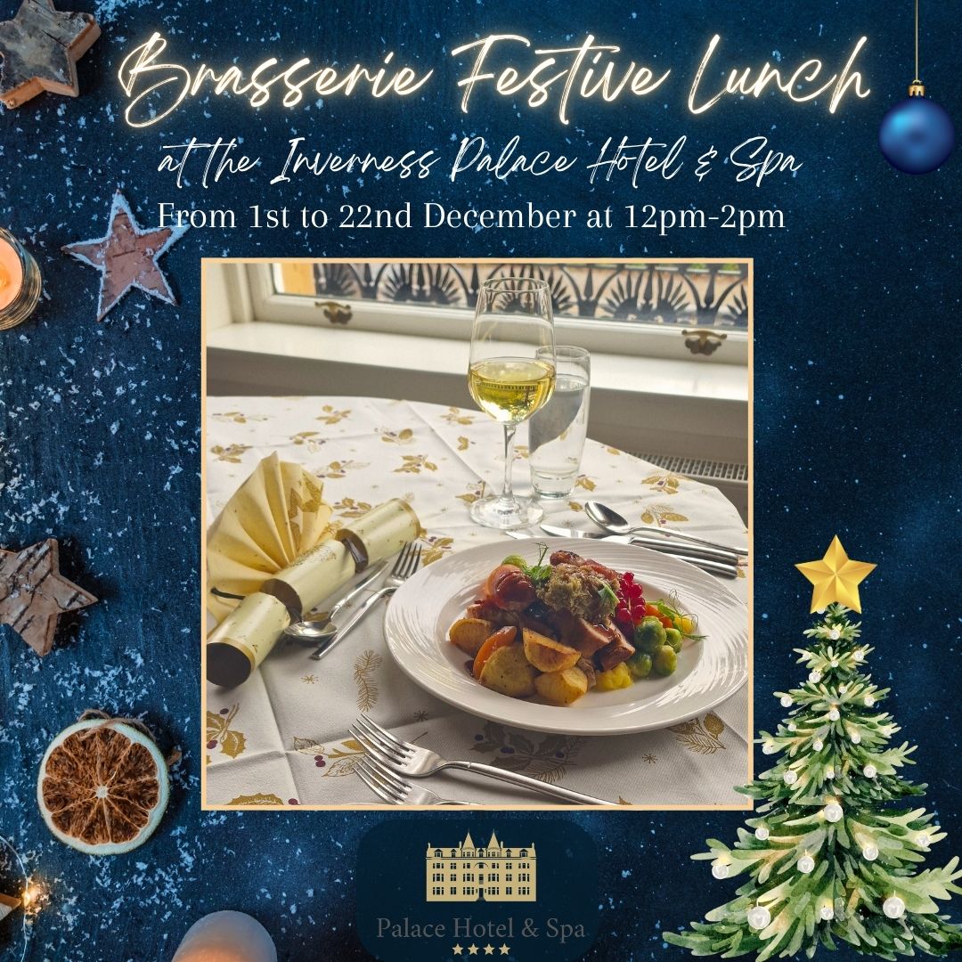 🎄✨ Feel the magic of Christmas at The Palace! ✨🎄

This December, let’s make festive memories together over a cosy Christmas Party Lunch 🎅🌟.

Secure your spot by contacting Samantha at 01463 22 77 80 or send us a DM 📩