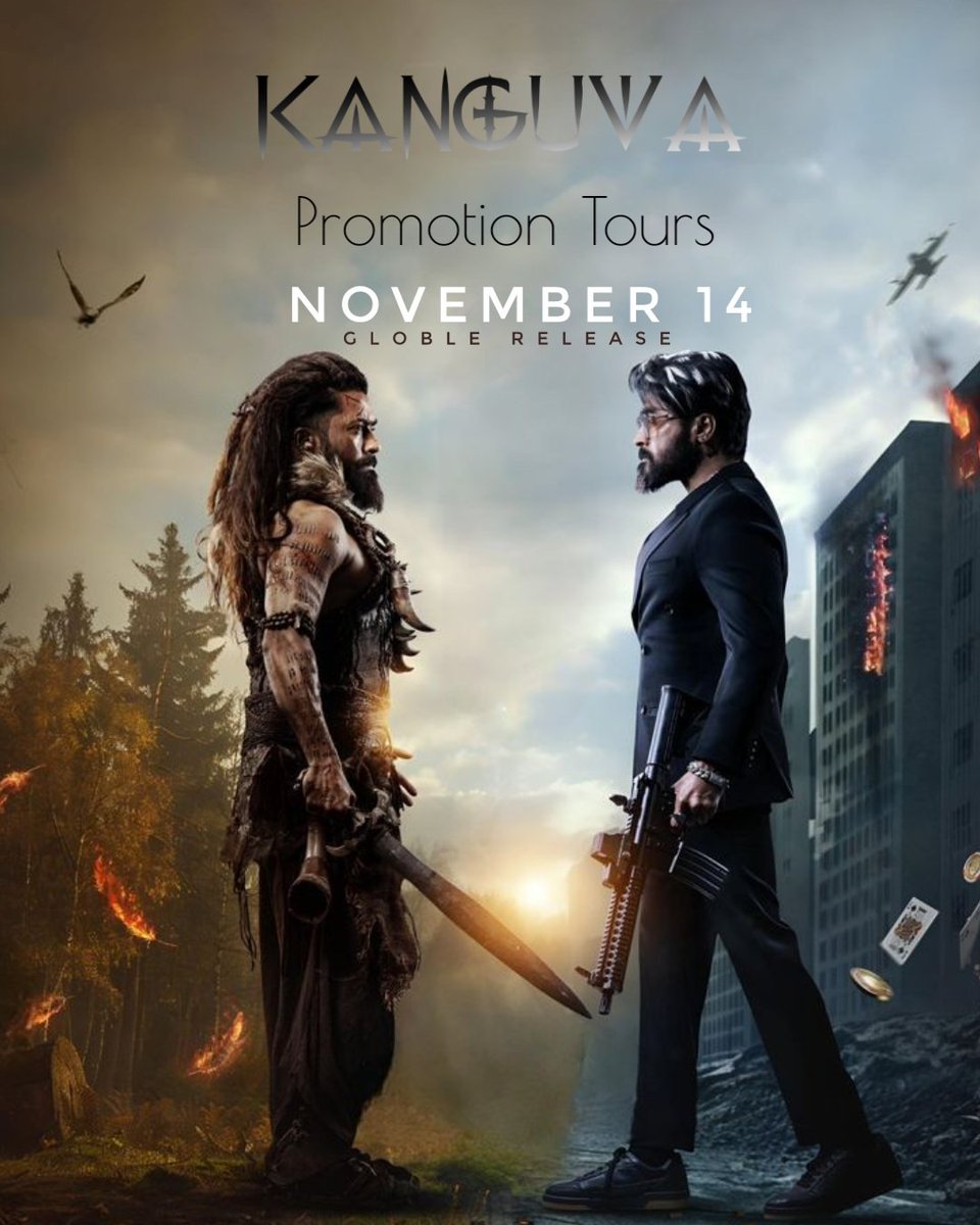 VIJAY (@vijivk2332) on Twitter photo #Kanguva 🦅Promotion Tour's Plan's 
👉#Nov04 , 6PM ||  📍Phoenix Mall, Bengaluru 
👉 #Nov05, 6PM || 📍Lulu Mall, Kochi
👉 #Nov06, 5PM || 📍Nishagandhi Auditorium, Trivandrum 
👉#Nov10, 6PM ||  📍VOX Cinemas, Deira City centre, Dubai 🌐🌐 
GL🌐BAL Release on 
#KanguvaFromNov14 #Kanguva 🦅Promotion Tour's Plan's 
👉#Nov04 , 6PM ||  📍Phoenix Mall, Bengaluru 
👉 #Nov05, 6PM || 📍Lulu Mall, Kochi
👉 #Nov06, 5PM || 📍Nishagandhi Auditorium, Trivandrum 
👉#Nov10, 6PM ||  📍VOX Cinemas, Deira City centre, Dubai 🌐🌐 
GL🌐BAL Release on 
#KanguvaFromNov14