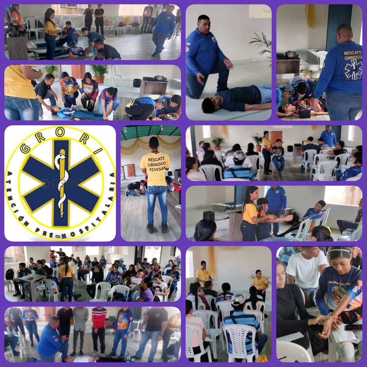 RescateO's tweet photo. TALLER DE PRIMEROS AUXILIOS #GRORI #FEVESAR #IADS https://t.co/nJegL6v02F