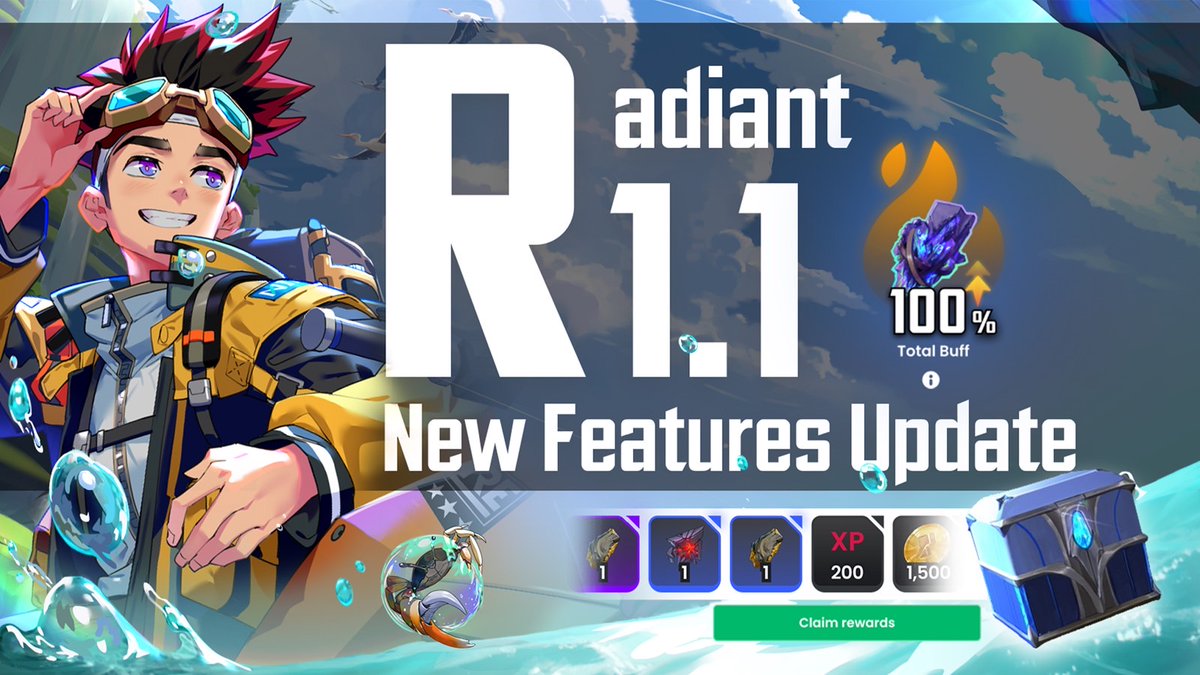 zentry's tweet photo. You play. We listened!

Following the Closed Beta release of @radiant_game  in August, we’re extremely excited to roll out a plethora of amazing new features in our 1.1 update!

Before we go into details, sign up here for the Closed Beta: https://t.co/UmJvkGA1zB

Let's go! 👇🧵 https://t.co/w7SeU8Da0f