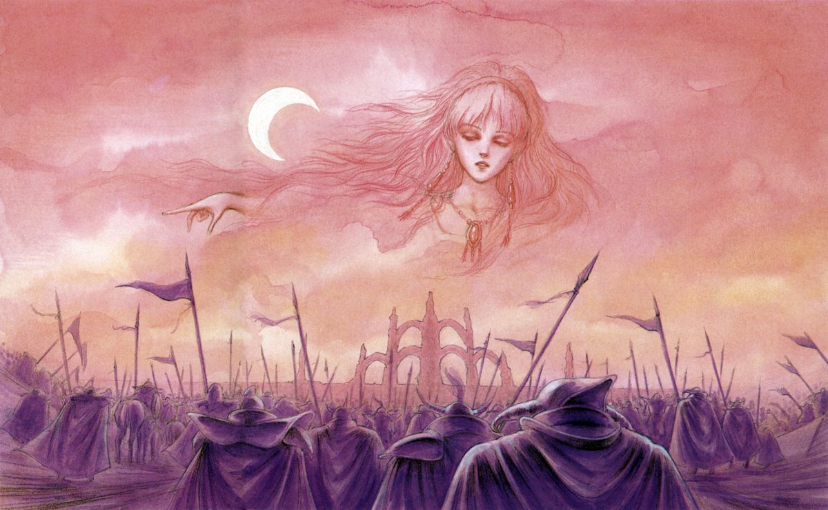 peachflavor3d's tweet photo. The artwork of #DragonSpirit by Tatsuya Ishikawa featured in the novelization book published by Futabasha in Japan. Restored by removing the seam between pages, with a lot of clean/retouch involved and no upscale. https://t.co/LWEgPXaGlv