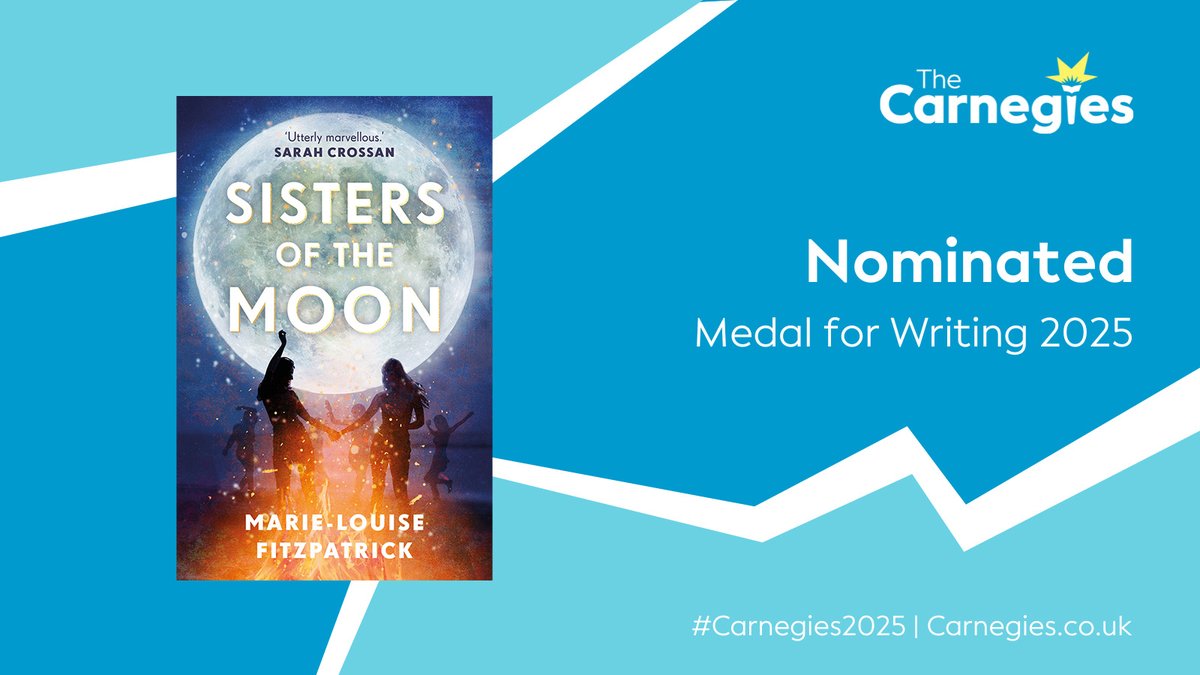 Many congratulations to previous Carnegie-shortlisted author <a href="/Marielouisefit1/">Marie-Louise Fitzpatrick</a> who is nominated for her ethereal and atmospheric YA #SistersOfTheMoon #Carnegies2025