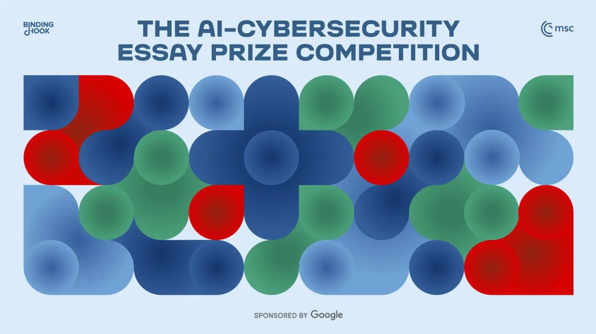 Max Smeets (@maxwsmeets) on Twitter photo Exited to announce that <a href="/bindinghook/">Binding Hook</a> has partnered with <a href="/MunSecConf/">Munich Security Conference</a> to launch the AI-Cybersecurity Essay Prize Competition. This effort is intended to open a meaningful debate on the evolving role of Artificial Intelligence in cybersecurity and what it means for Europe’s future. Exited to announce that <a href="/bindinghook/">Binding Hook</a> has partnered with <a href="/MunSecConf/">Munich Security Conference</a> to launch the AI-Cybersecurity Essay Prize Competition. This effort is intended to open a meaningful debate on the evolving role of Artificial Intelligence in cybersecurity and what it means for Europe’s future.