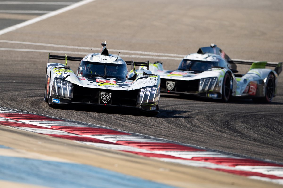 What a way to finish the season! Starting from 18th place on the grid, the no.93 #Peugeot9X8 of the <a href="/peugeotsport/">Peugeot Sport</a> team mounted a spectacular fightback to snatch 3rd place in the #8HBahrain, the final race of the <a href="/FIA/">FIA</a> WEC season. 
Congratulations to the whole team for their hard