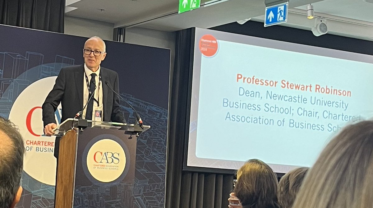 Studiosity (@studiosity) on Twitter photo Prof Stewart Robinson
Dean <a href="/UniofNewcastle/">Newcastle University</a> Business School and <a href="/CharteredABS/">Chartered ABS</a> Chair
Shares the top three priorities listed by #ukbusinessschool Deans:
1.International student recruitment
2.Student satisfaction
3.Financial performance
#CABS24 Prof Stewart Robinson
Dean <a href="/UniofNewcastle/">Newcastle University</a> Business School and <a href="/CharteredABS/">Chartered ABS</a> Chair
Shares the top three priorities listed by #ukbusinessschool Deans:
1.International student recruitment
2.Student satisfaction
3.Financial performance
#CABS24
