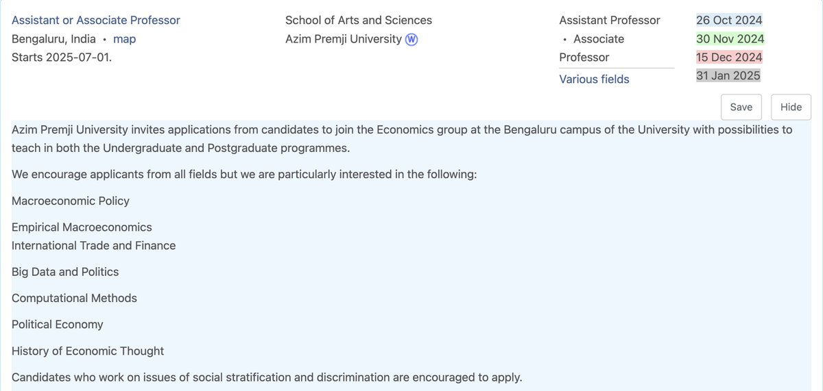 Our job ad is now live on EconJobMarket.org! We are looking for candidates who work in Macro, International Trade &amp; Finance, Big Data &amp; Politics, Political Economy and HET. 

A thread on members who’ve joined our group since last year 🧵