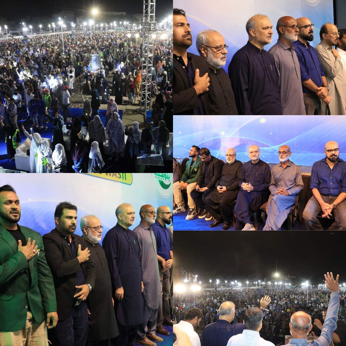 امیر جماعت اسلامی پاکستان حافظ نعیم الرحمن سنگم گراؤنڈ بلاک 9دستگیر فیڈرل بی ایریا میں الخدمت کے تحت ہزاروں طلبہ و طالبات کو ویب ڈویلپمنٹ، ویب ڈیزائننگ،ایمزون سمیت آئی ٹی کے مختلف کورسز مفت کروانے  کے لیے”بنوقابل ایپٹی ٹیوٹ ٹیسٹ4.0“ میں شریک ہیں ۔
#BanoQabilVisionOfHafizNaeem