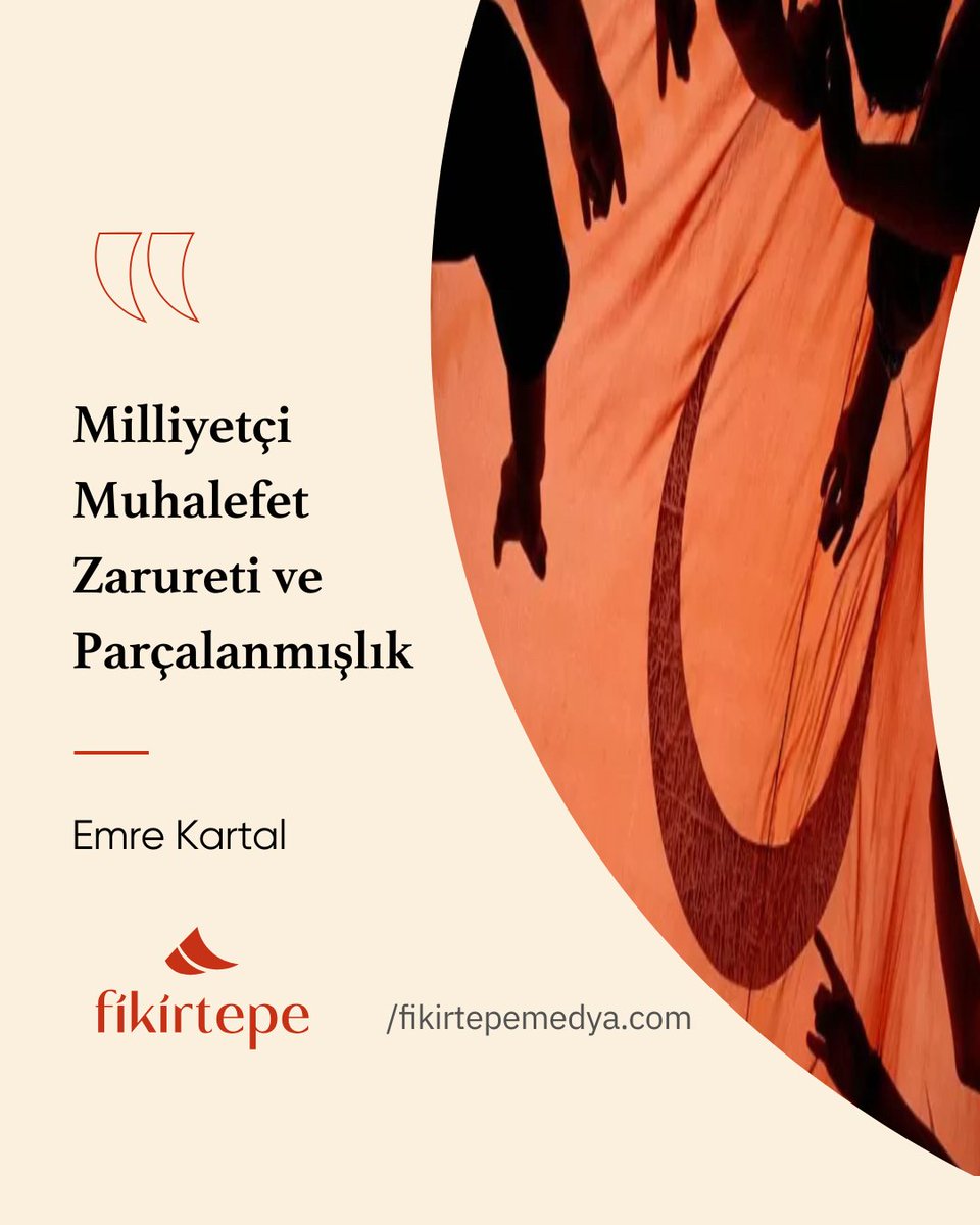 ✍️Emre Kartal (<a href="/emrekartaltr/">emrekartal</a> ) yazdı: 

Milliyetçi Muhalefet Zarureti ve Parçalanmışlık

💬Bugün ise Türkiye’de milliyetçi siyaset gerçekten farklı bir evreye doğru ilerliyor. 2017’deki Cumhurbaşkanlığı hükümet sistemi referandumu, bunun bir miladı oldu diyebiliriz.