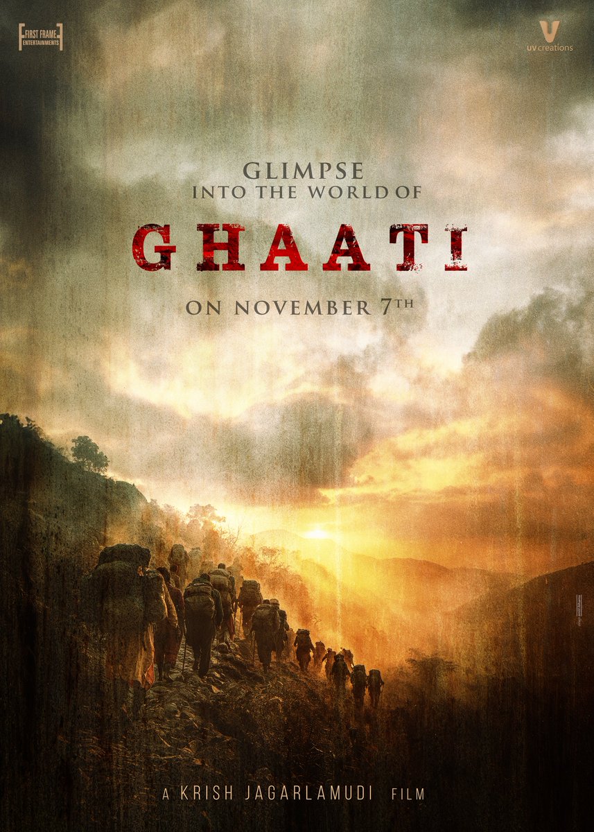 The queen is coming back to rightfully reclaim her throne👑

4 days to go for the birthday of The Queen, #AnushkaShetty, and same 4 days to wrap up #GHAATI's shooting journey❤️‍🔥

Circle your calendars for Nov 7th as we celebrate with a special glimpse into the world of #GHAATI 💥