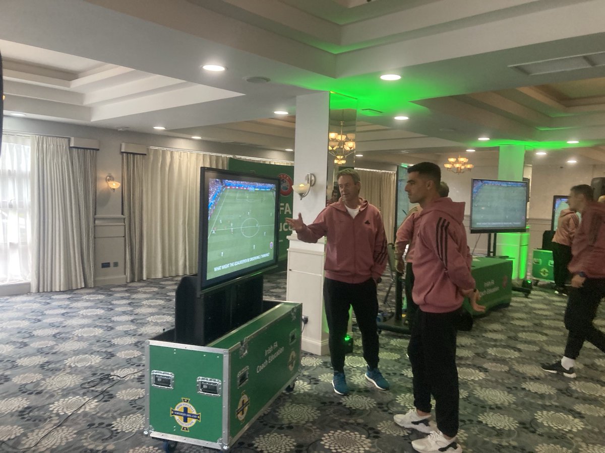 Delighted to welcome UEFA to Belfast as we host their Goalkeeping Share program. Looking forward to sharing knowledge and best practice with 11 other countries from across Europe 📚⚽️#uefashare #lifelonglearning