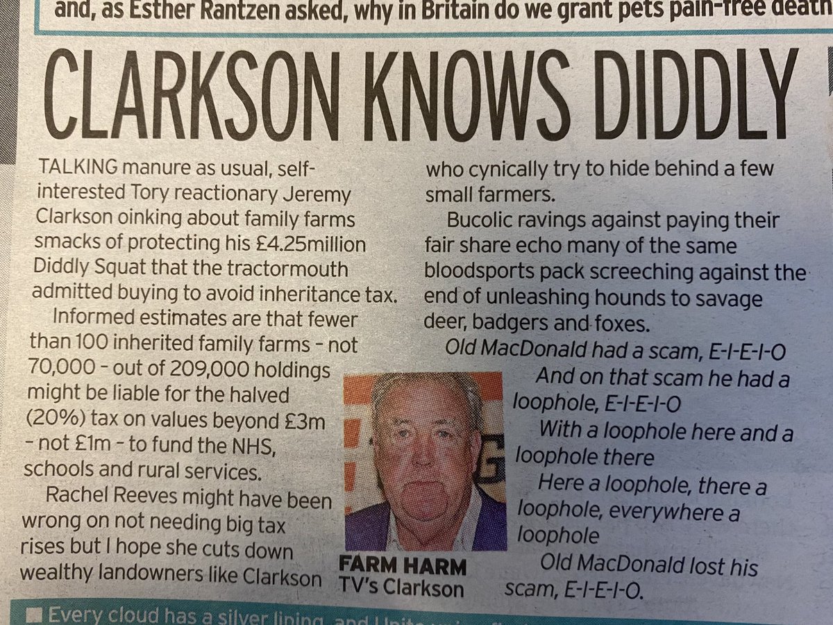 Kevin_Maguire's tweet image. Old MacDonald had a scam, E-I-E-I-0
And on that scam he had a loophole, E-I-E-I-O
With a loophole here and a loophole there
Here a loophole, there a loophole, everywhere a loophole
Old MacDonald lost his scam, E-I-E-I-O