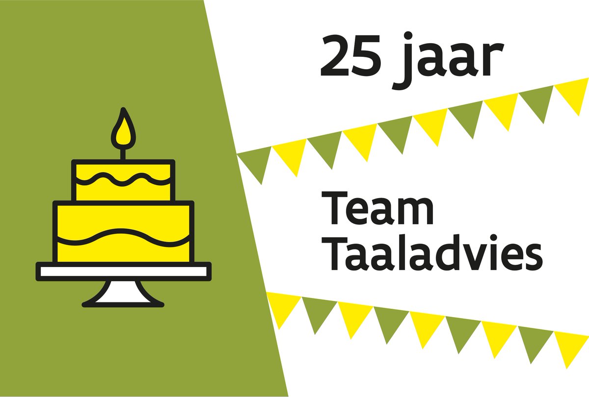 Feest! 
vlaanderen.be/team-taaladvie…
#25JaarTeamTaaladvies