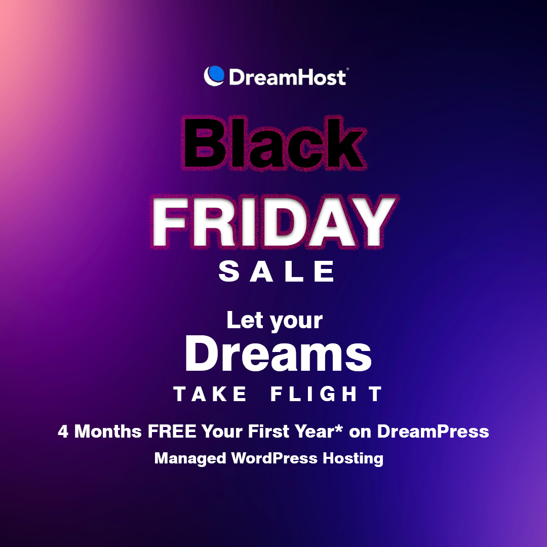 hostconnector's tweet image. DreamHost Black Friday Sale 2024 - 4 Months Free on DreamPress Managed WordPress Hosting !

👉bit.ly/4fbSj43

#blackfriday #blackfridaydeals #DreamHost #dreampress