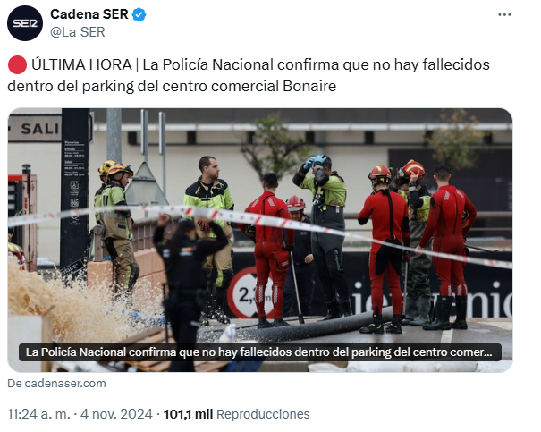 Hay gente que se está cabreando por que no aparecen cadáveres en un parking que confirmen su relato...

...luego está el Nostradamus de chichinabo al frente de "La Nave de la Miseria" que están haciendo dinero de la mentira, el miedo y la tragedia...

Si ves ese programa no eres