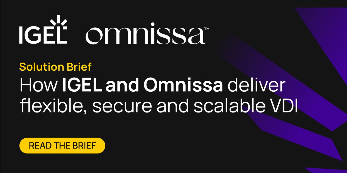 The combination of Omnissa Horizon and IGEL Secure Endpoint OS delivers multiple benefits that streamline operations, enhance security, and boost productivity.  

Discover how to accelerate Access to Workspace One with IGEL OS.

Read the solution brief bit.ly/48w2KNv