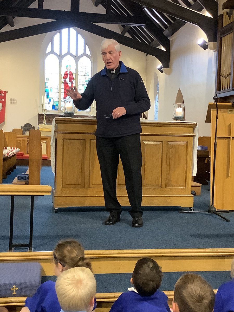Vicar Andrew taught us all about All Saints Day especially the birthday of Saint John the Evangelist in church worship today. It was wonderful to be together again at the start of an exciting new half term. #LGCEWorship