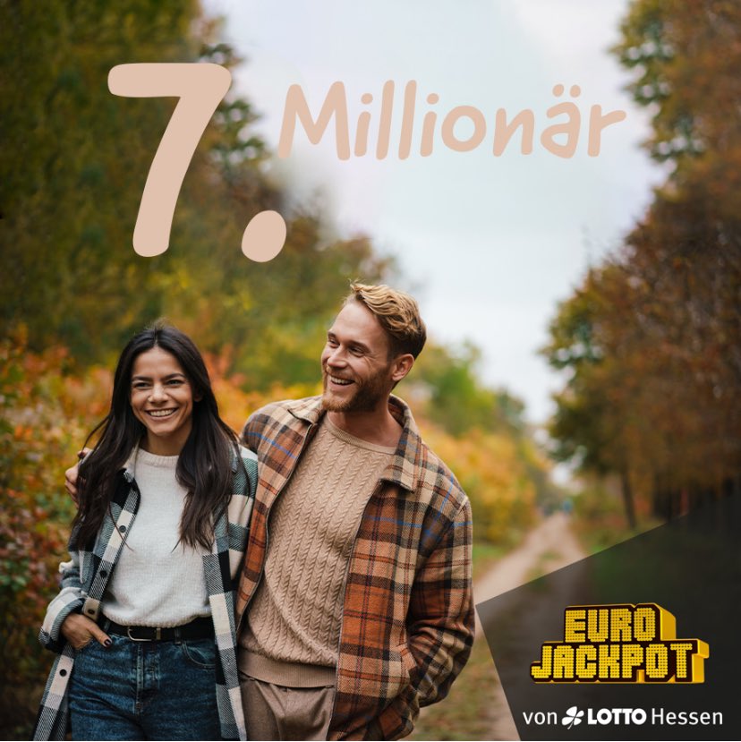 Wieder geht ein Millionengewinn nach Hessen, diesmal in den #LahnDill-Kreis. Mehr als 1,13 Millionen Euro räumte hier am Freitagabend ein Mann bei #Eurojackpot ab. Er ist der siebte hessische Lottomillionär des Jahres.