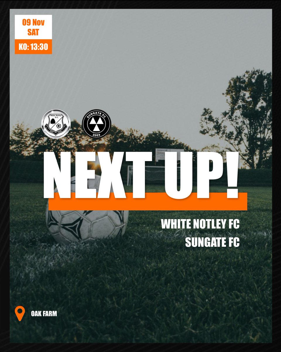 Mitch Fadez (@amatuergaffa) on Twitter photo County cup see us <a href="/whitenotleyfc/">White Notley FC</a> take on <a href="/SungateFc/">Sungate FC</a> โซ๏ธ๐  County cup see us <a href="/whitenotleyfc/">White Notley FC</a> take on <a href="/SungateFc/">Sungate FC</a> โซ๏ธ๐