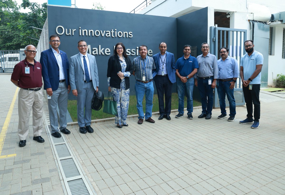 We had the honor of hosting Nivruti Rai, CEO and MD of Invest India, and Vinod Subramanian, VP of Invest India, at our Applied Materials India Validation Center (IVC) in Bangalore. 
#AppliedIndiaValidationCenter #MakePossibleABetterFuture #GreatThingsHappenHere
