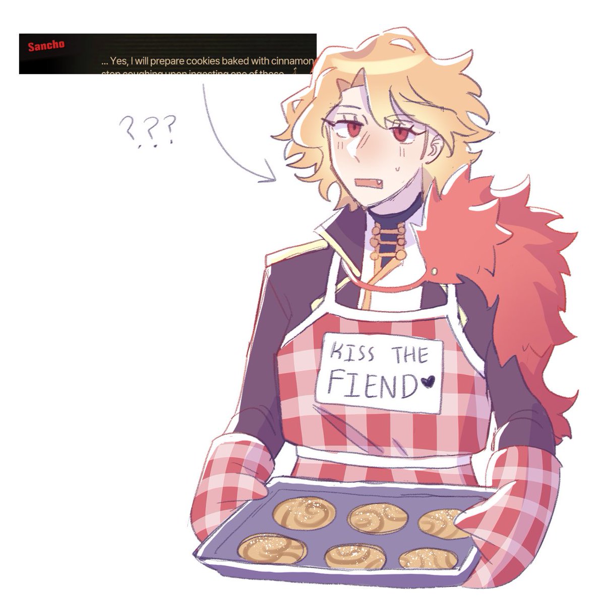 roseberrymilkk's tweet photo. sancho bakes cookies #limbuscompany https://t.co/ONbNp2mDf8