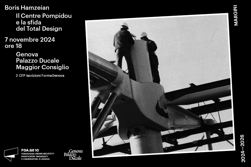 Docomomo_ITA's tweet image. #modernheritage
#CentrePompidou
#ordinearchitettigenova
Il Centre Pompidou e la sfida del Total Design
7.11.2024 | 18-20
Salone del Maggior Consiglio, Palazzo Ducale Genova
Piazza Matteotti 9, Genova
Più info
urly.it/3123yn
@CentrePompidou 
@letteraventidue