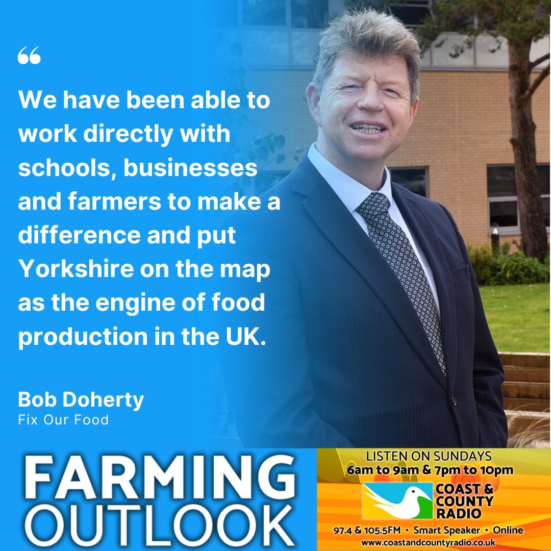 From farm to fork, is it time to fix our food? 🍽️

<a href="/FixOurFoodteam/">FixOurFood</a> is a research programme based with an ambitious aim, to transform Yorkshire’s food system.

So, Farming Outlook spoke to the lead on the project about his work so far.

Listen: eu1.hubs.ly/H0dkTNj0
