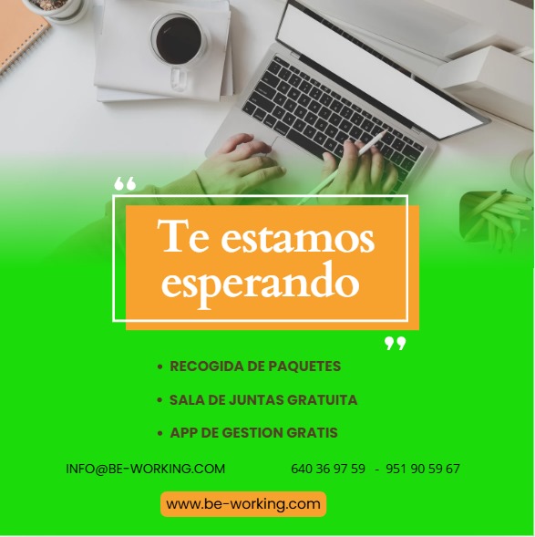 ¡Domicilia tu empresa en nuestra oficina!
OFICINA VIRTUAL✅

Por solo 15€/MES sin permanencias!
#oficinavirtual #emprendimientos #oficina #málaga #recogidadepaquetes #BEWORKING #trabajos #oficinasprivadas #virtual #💚🧡