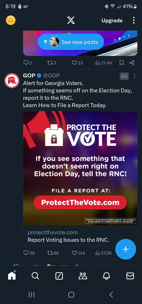 330m's tweet photo. @LOLGOP They are also apparently encouraging voters to report things that "seem off" to the RNC, so they can start the legal sawmill. https://t.co/ukZwfU1KBj