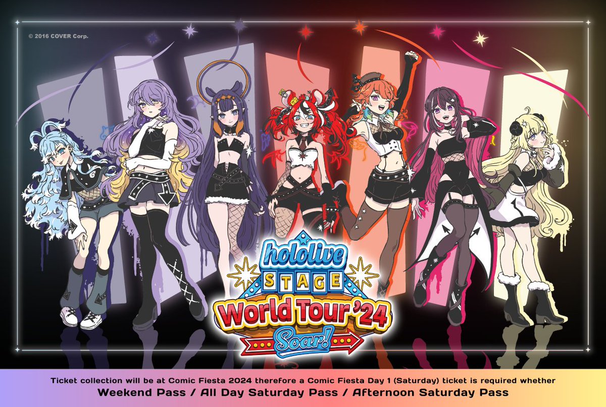hololive STAGE World Tour 2024 -Soar!- @ Kuala Lumpur featuring AZKi and Tsunomaki Watame of hololive, Moona Hoshinova and Kobo Kanaeru of hololive Indonesia, and Takanashi Kiara, Ninomae Ina’nis, and Hakos Baelz of hololive English takes flight for CF 2024 on the 21st Dec 2024!