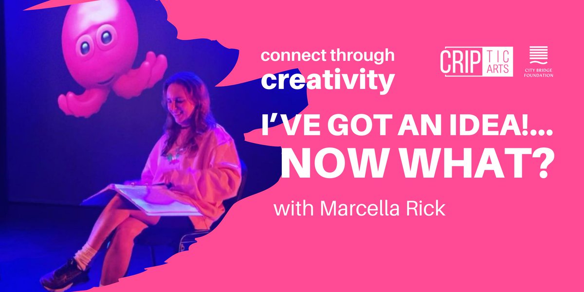DisabilityArtsOnline (@disabilityarts) on Twitter photo Join <a href="/cripticarts/">CRIPtic Arts</a> and <a href="/MarcellaRick/">Marcy Rick ✿</a> for I’ve got an idea!… now what?, workshop filled with practical tips to support you in creating your own work, without any of the usual industry jargon.
When - 27 Nov
Where - Online
Cost - Free
disabilityarts.online/events/worksho… Join <a href="/cripticarts/">CRIPtic Arts</a> and <a href="/MarcellaRick/">Marcy Rick ✿</a> for I’ve got an idea!… now what?, workshop filled with practical tips to support you in creating your own work, without any of the usual industry jargon.
When - 27 Nov
Where - Online
Cost - Free
disabilityarts.online/events/worksho…