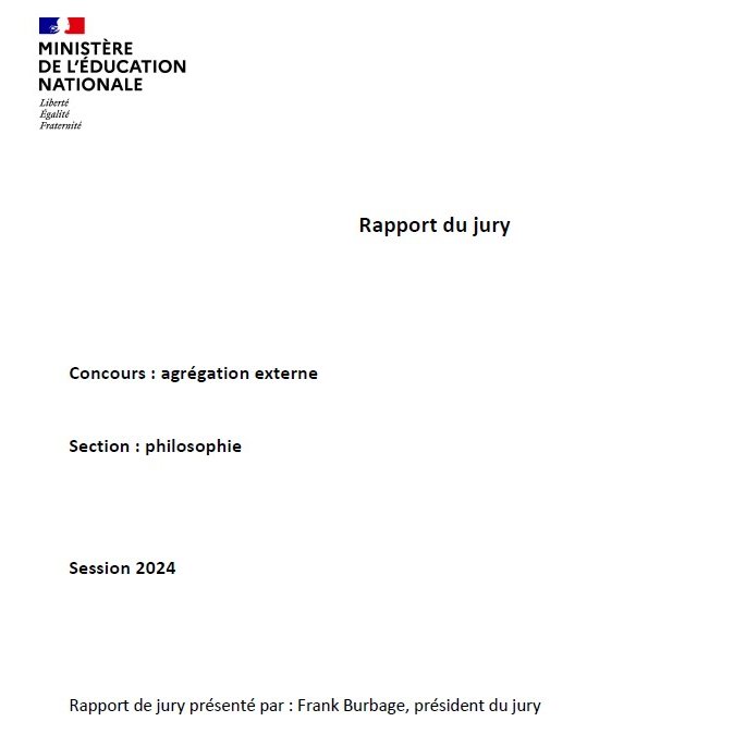 Les rapport des jurys de l'agrégation et du CAPES de philosophie sont parus.

➡️ devenirenseignant.gouv.fr/media/14748/do… 

➡️ devenirenseignant.gouv.fr/media/14756/do…