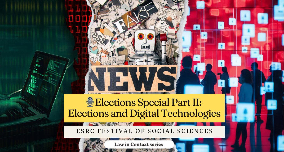 Anna Ventouratou (@aventouratou) on Twitter photo Part II of our Law in Context Elections Special for <a href="/ESRC/">Economic and Social Research Council</a> Festival of Social Sciences is live! 🎙️ Join experts Jack Kenny, <a href="/rachovitsa/">Mando Rachovitsa</a> , & Nicholas Tsagourias for insights on electoral interference & digital tech—from cyber ops & disinfo to deep fakes.🎧👇shorturl.at/eIj8i Part II of our Law in Context Elections Special for <a href="/ESRC/">Economic and Social Research Council</a> Festival of Social Sciences is live! 🎙️ Join experts Jack Kenny, <a href="/rachovitsa/">Mando Rachovitsa</a> , & Nicholas Tsagourias for insights on electoral interference & digital tech—from cyber ops & disinfo to deep fakes.🎧👇shorturl.at/eIj8i
