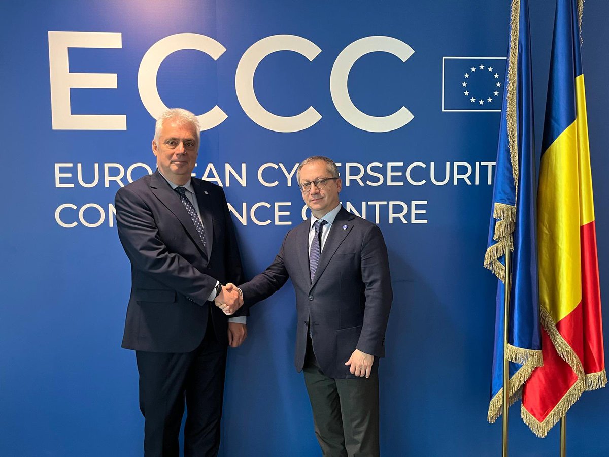 Lucian Fătu (@lucianfatu_amb) on Twitter photo Following the recent inauguration of the European Cybersecurity Competence Centre (ECCC), I had an inspiring meeting with Executive Director <a href="/LucaTagliaretti/">Luca Tagliaretti</a> and assessed the potential of cooperation with <a href="/CentrulR/">Euro-Atlantic Resilience Centre</a> on a range of resilience areas of mutual expertise. Following the recent inauguration of the European Cybersecurity Competence Centre (ECCC), I had an inspiring meeting with Executive Director <a href="/LucaTagliaretti/">Luca Tagliaretti</a> and assessed the potential of cooperation with <a href="/CentrulR/">Euro-Atlantic Resilience Centre</a> on a range of resilience areas of mutual expertise.